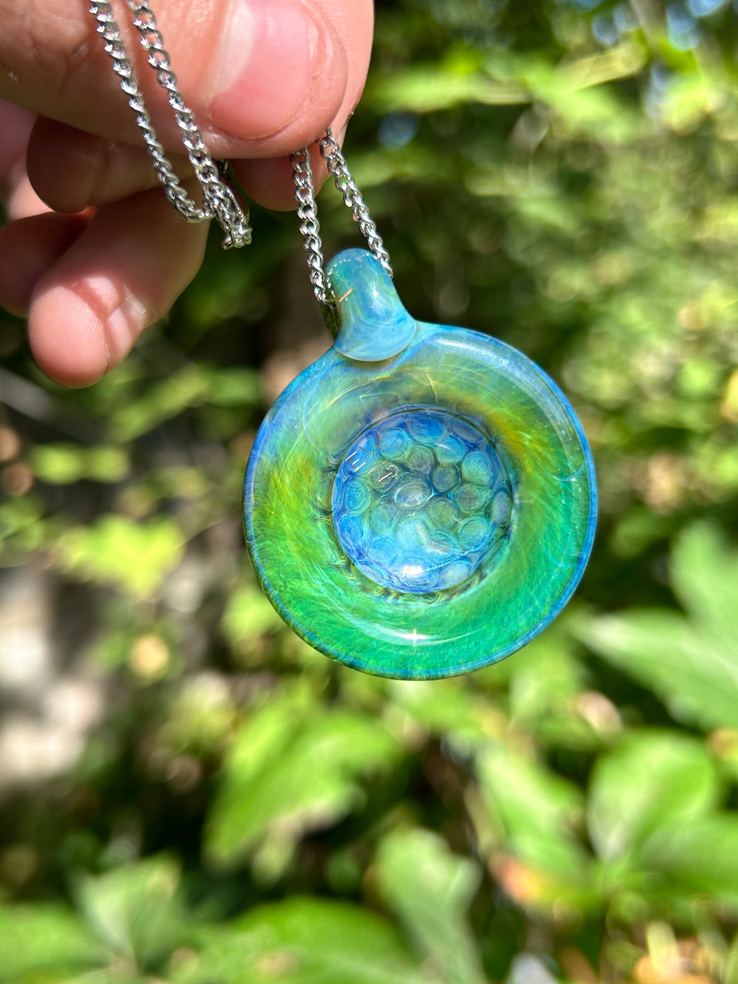 Blue Honey Pendant (With Rainbow UV)