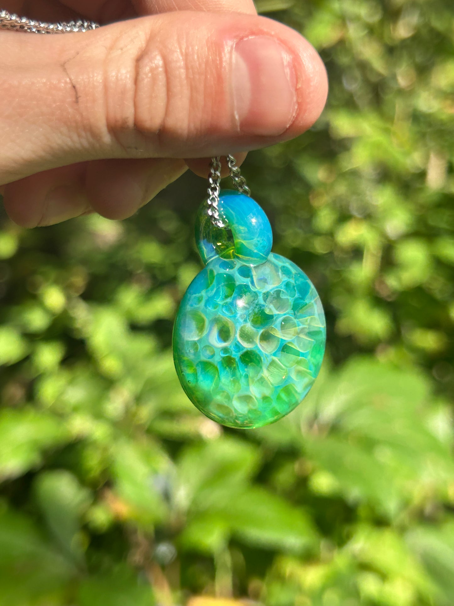 Electric Green Pendant (With Tri Color UV)