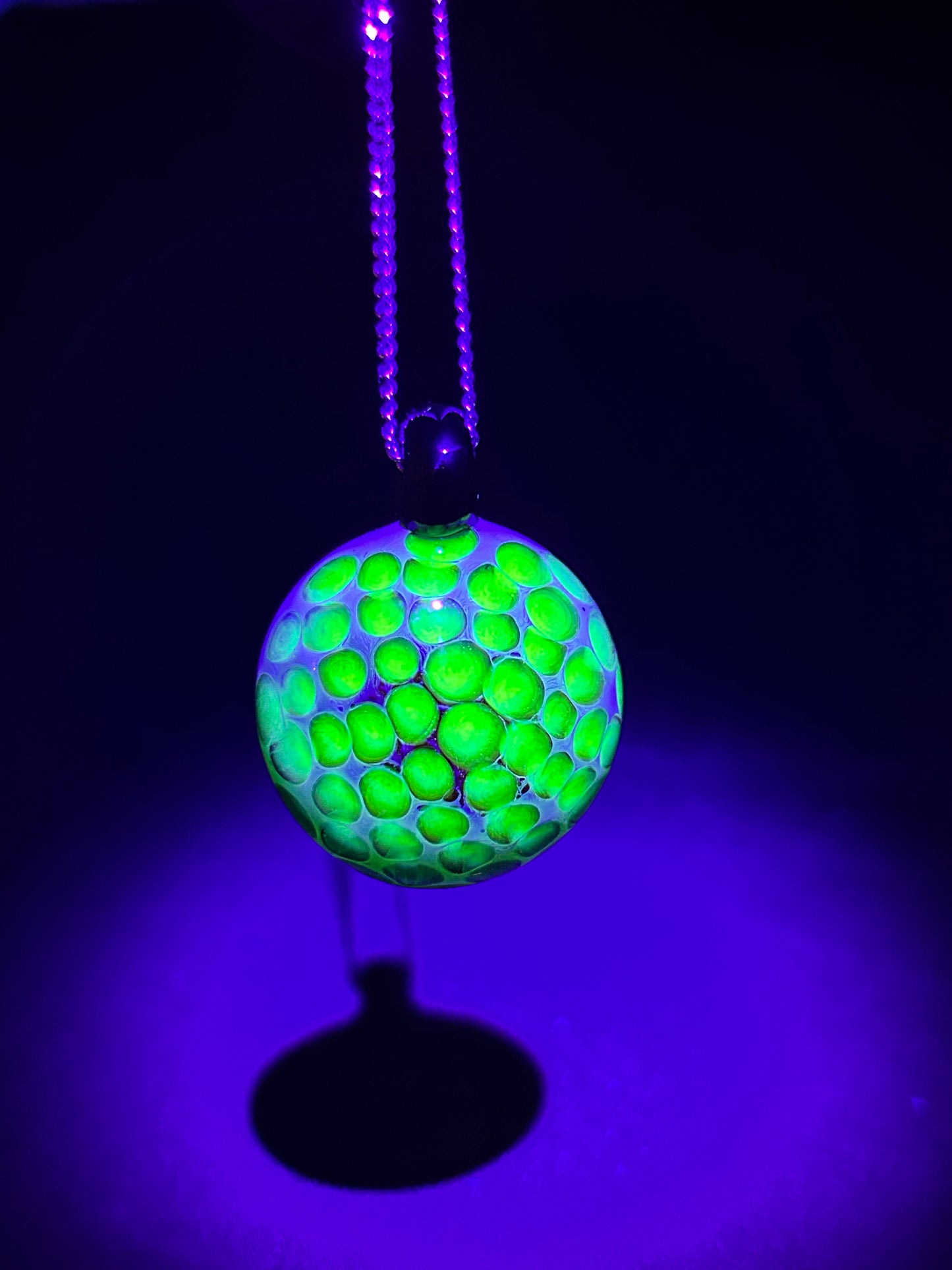 Silver Green Pendant (With Uranium Glass)