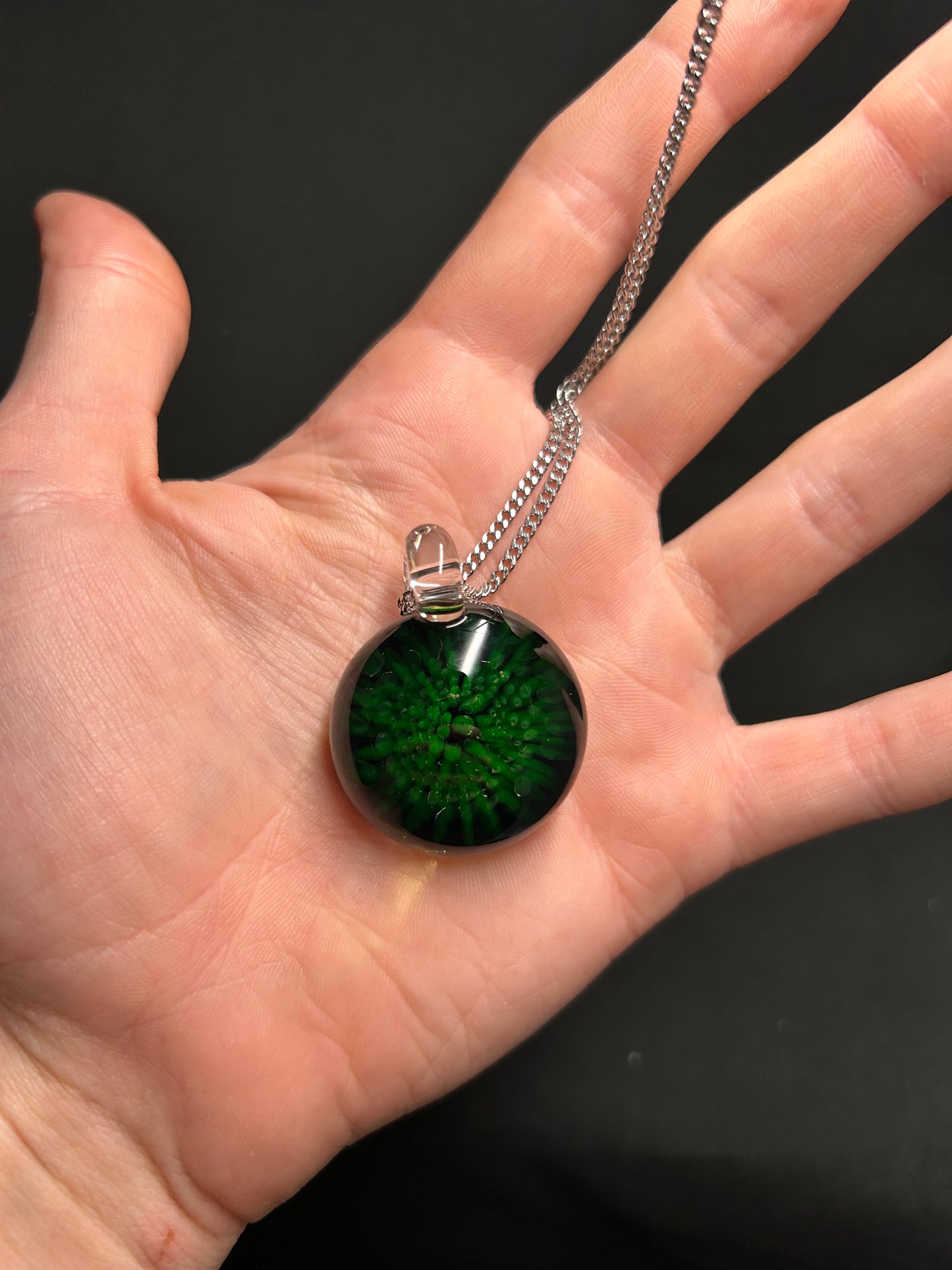 Uranium glass Implosion Pendant
