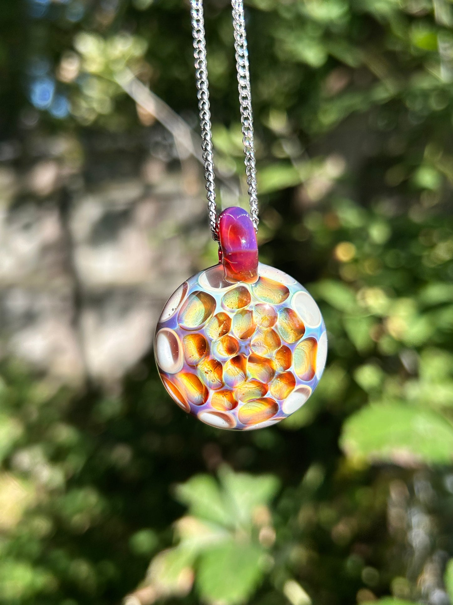 Amber Purple Pendant (UV Reactive)