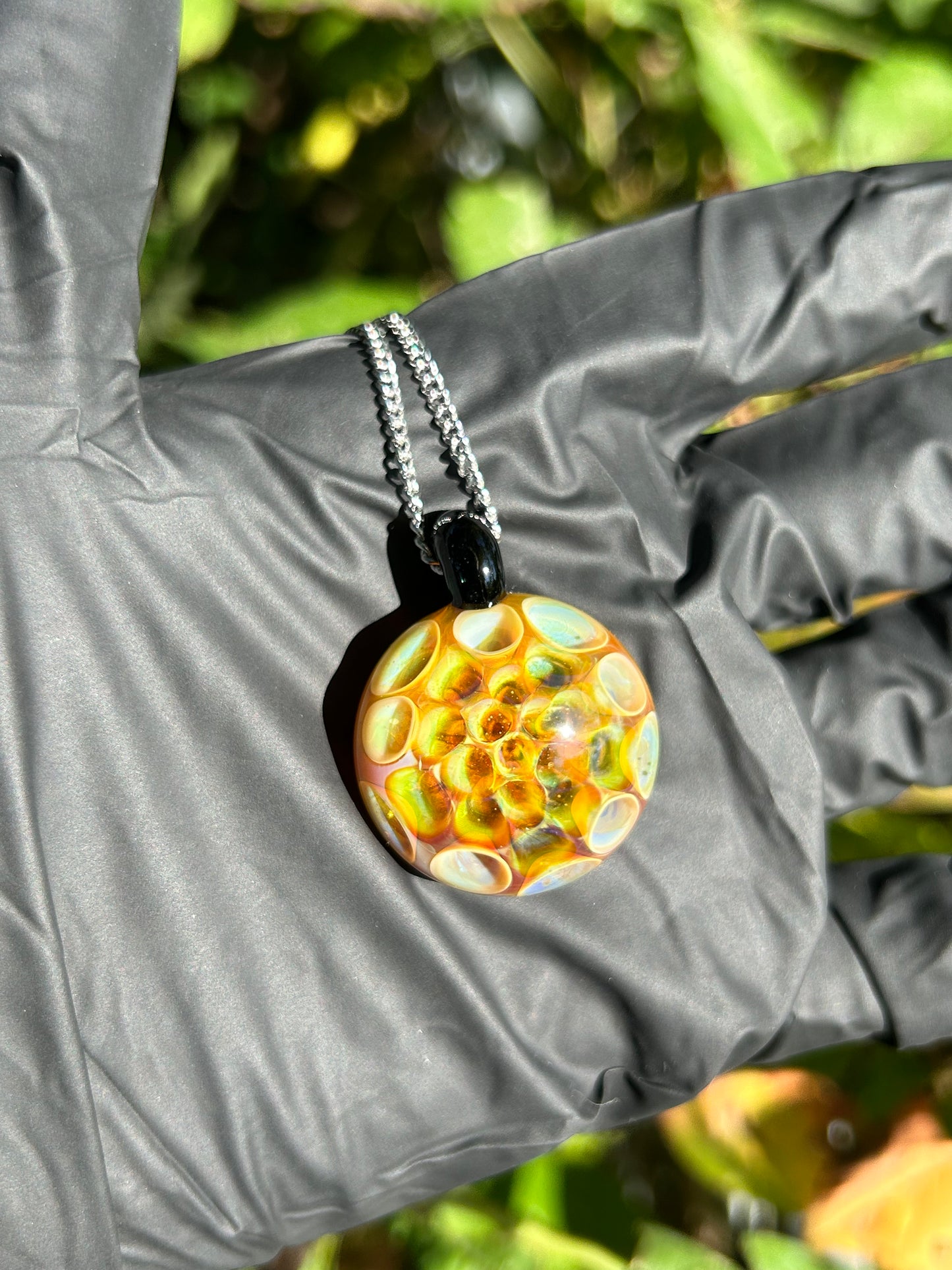 Amber Yellow Pendant (UV Reactive)