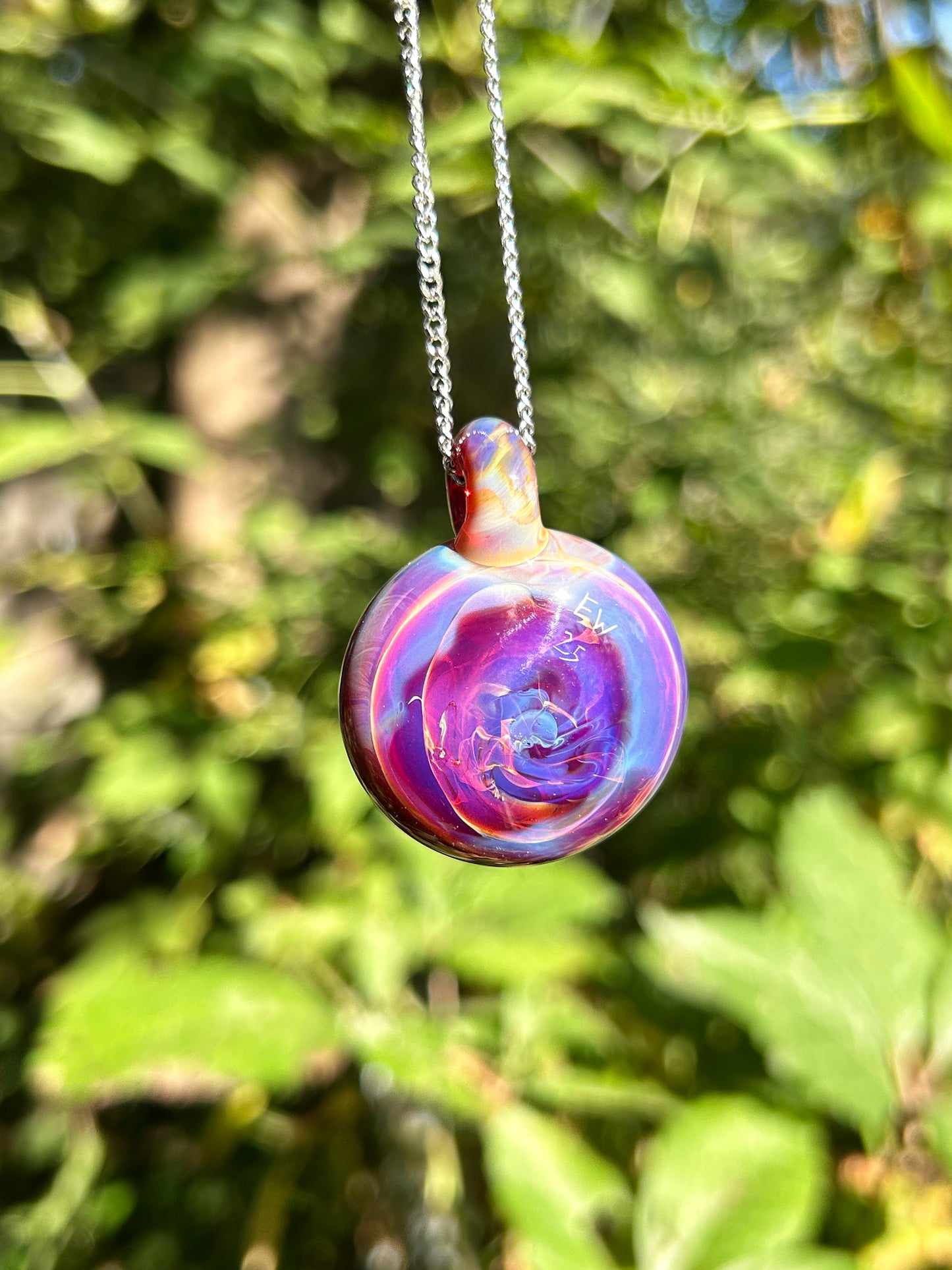 Amber Purple Pendant