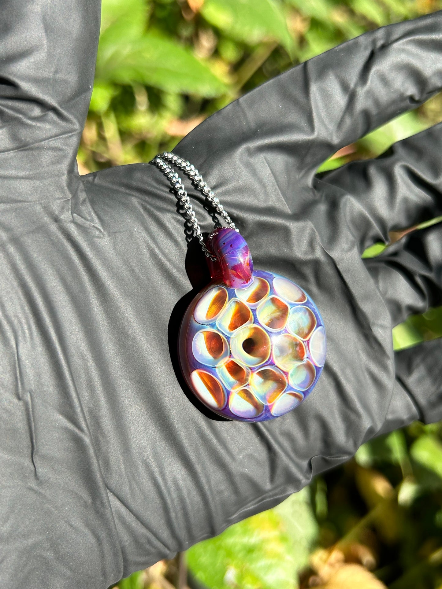 Amber Purple Pendant