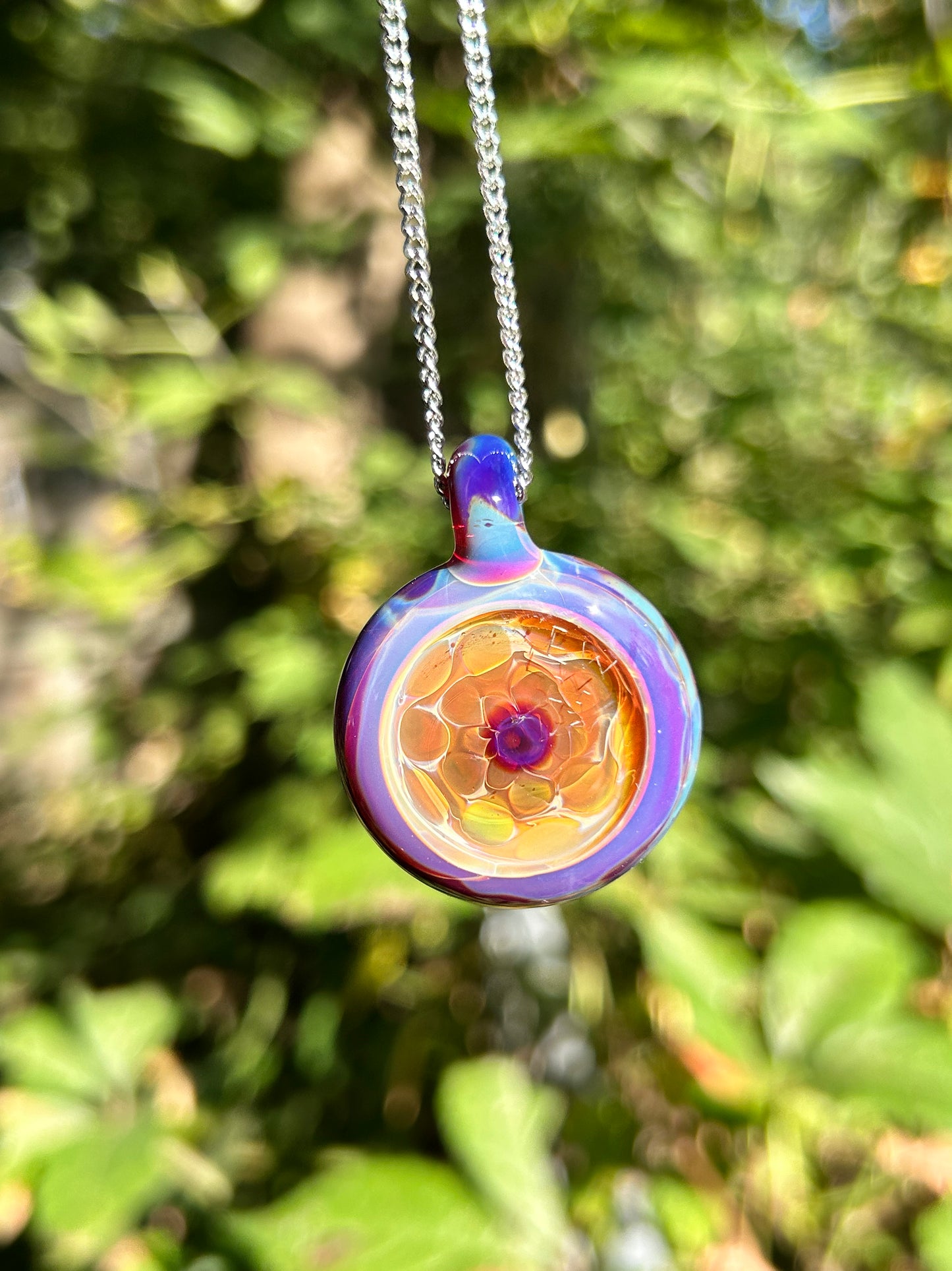 Amber Purple Pendant