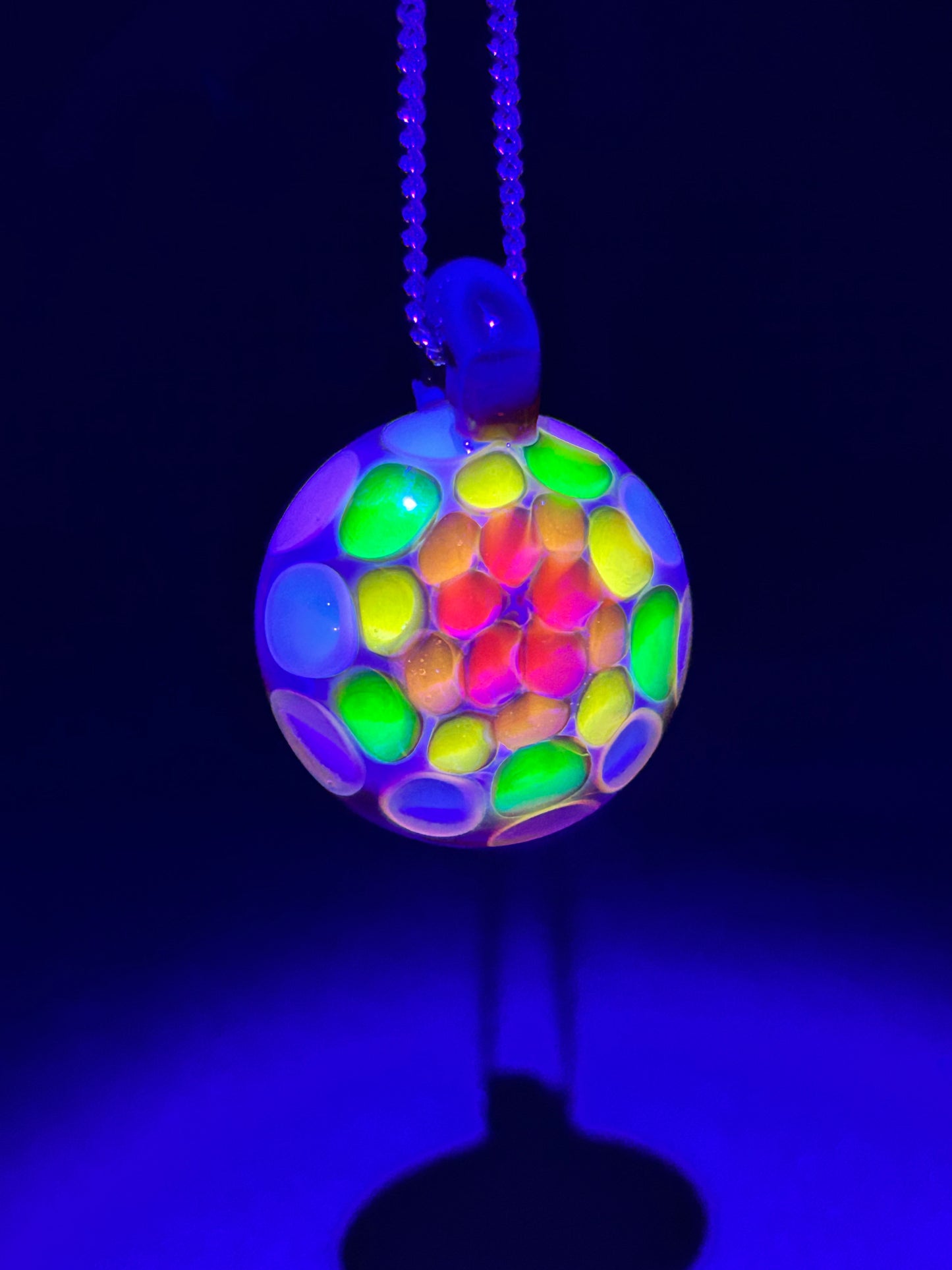 Amber Purple Pendant (UV Reactive)