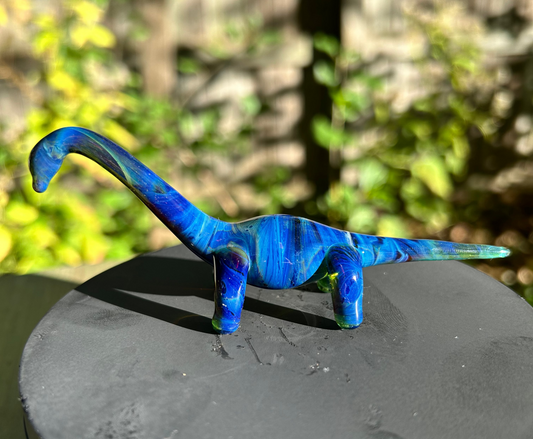 Blue Flambé Dino