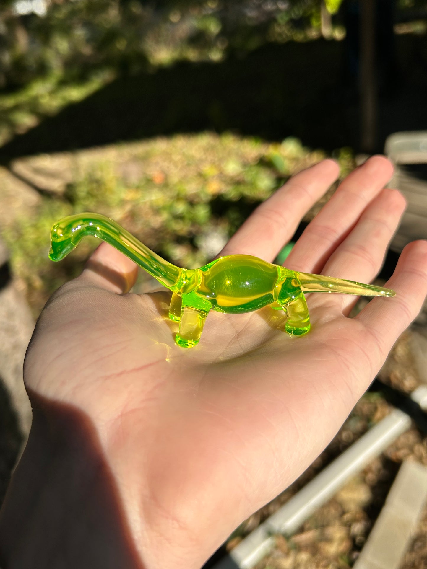 Uranium Glass Dino