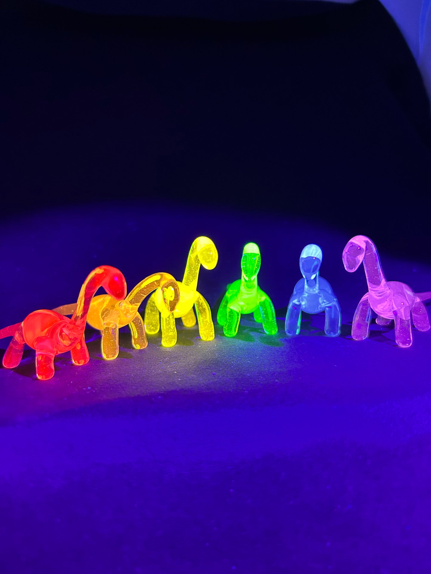 UV Rainbow Dinos (Set of 6)