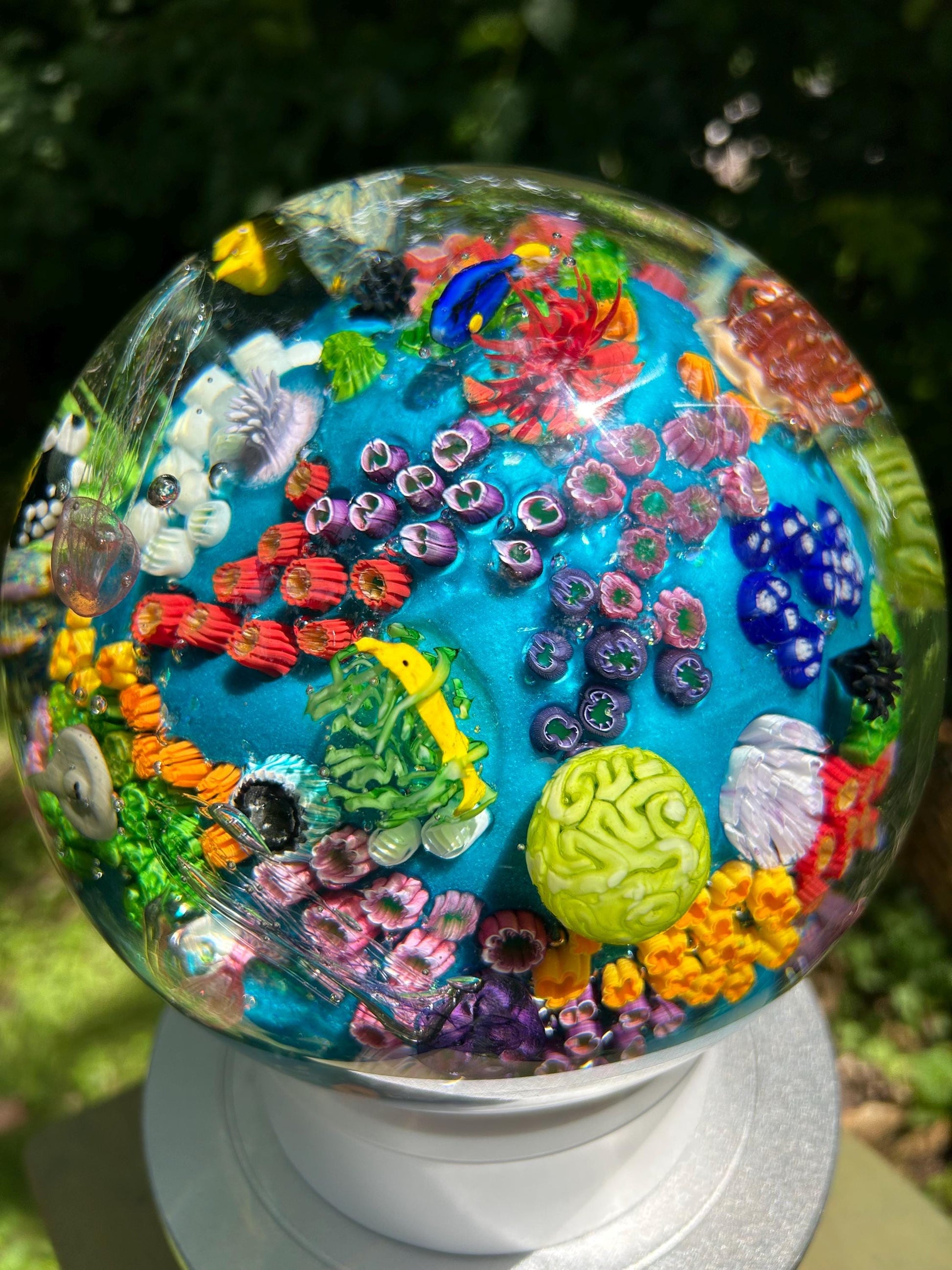 Large Glass Ocean Orb