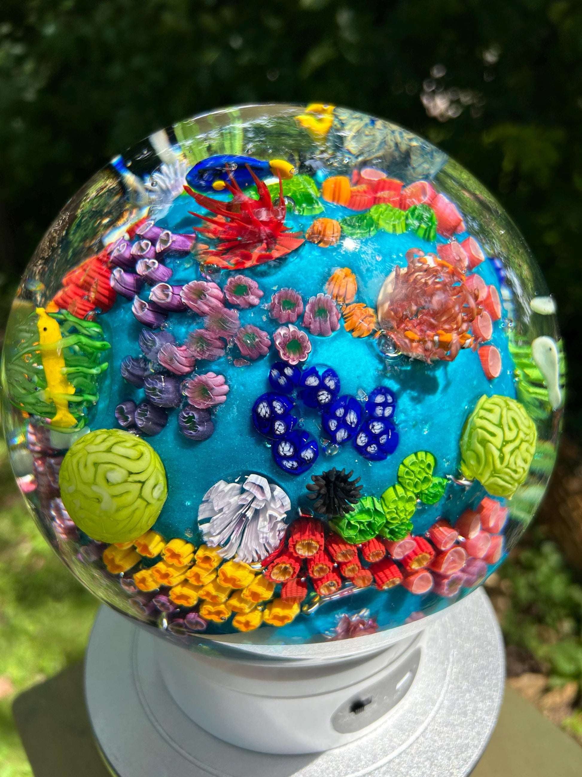 Large Glass Ocean Orb