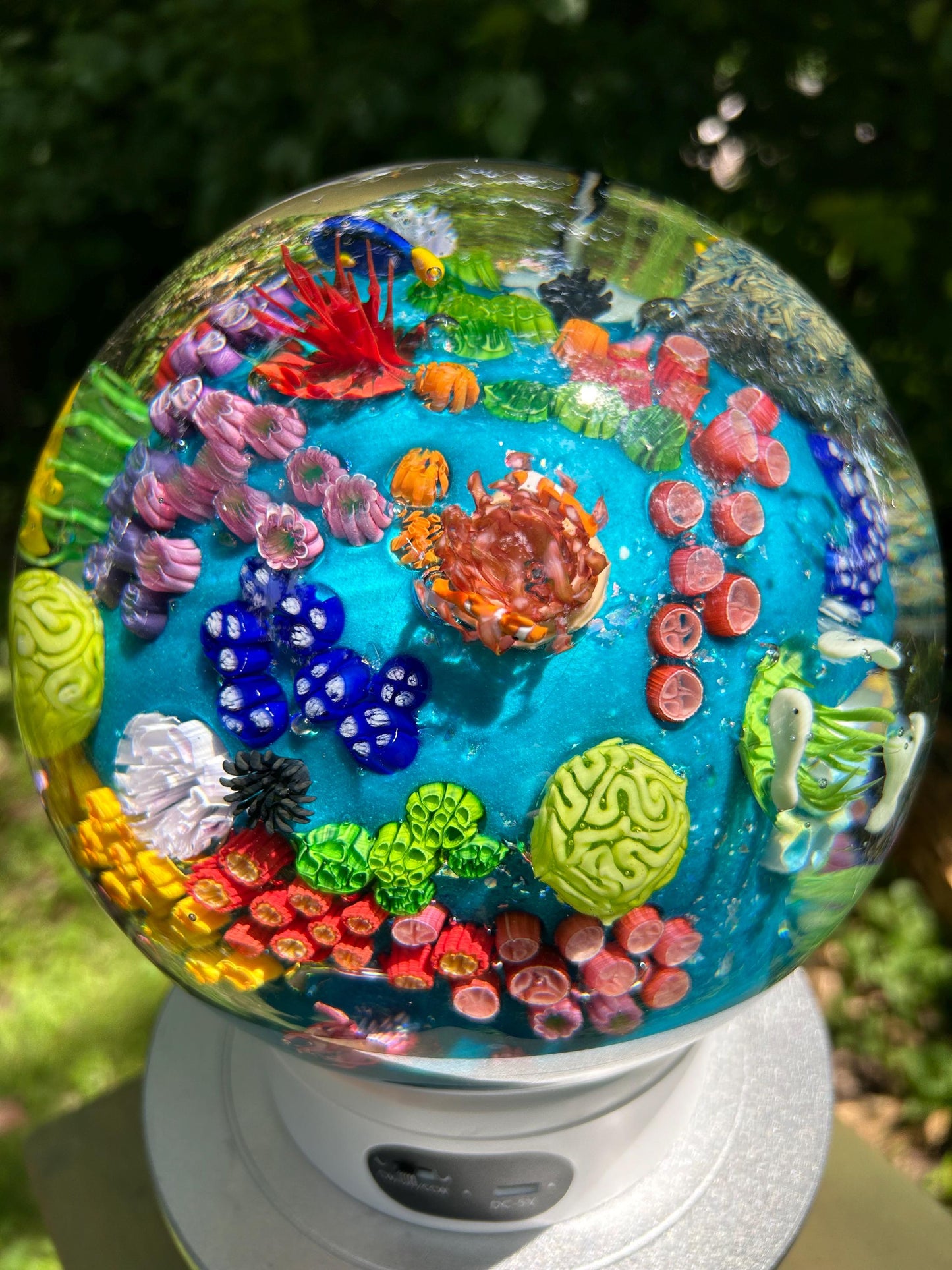 Large Glass Ocean Orb