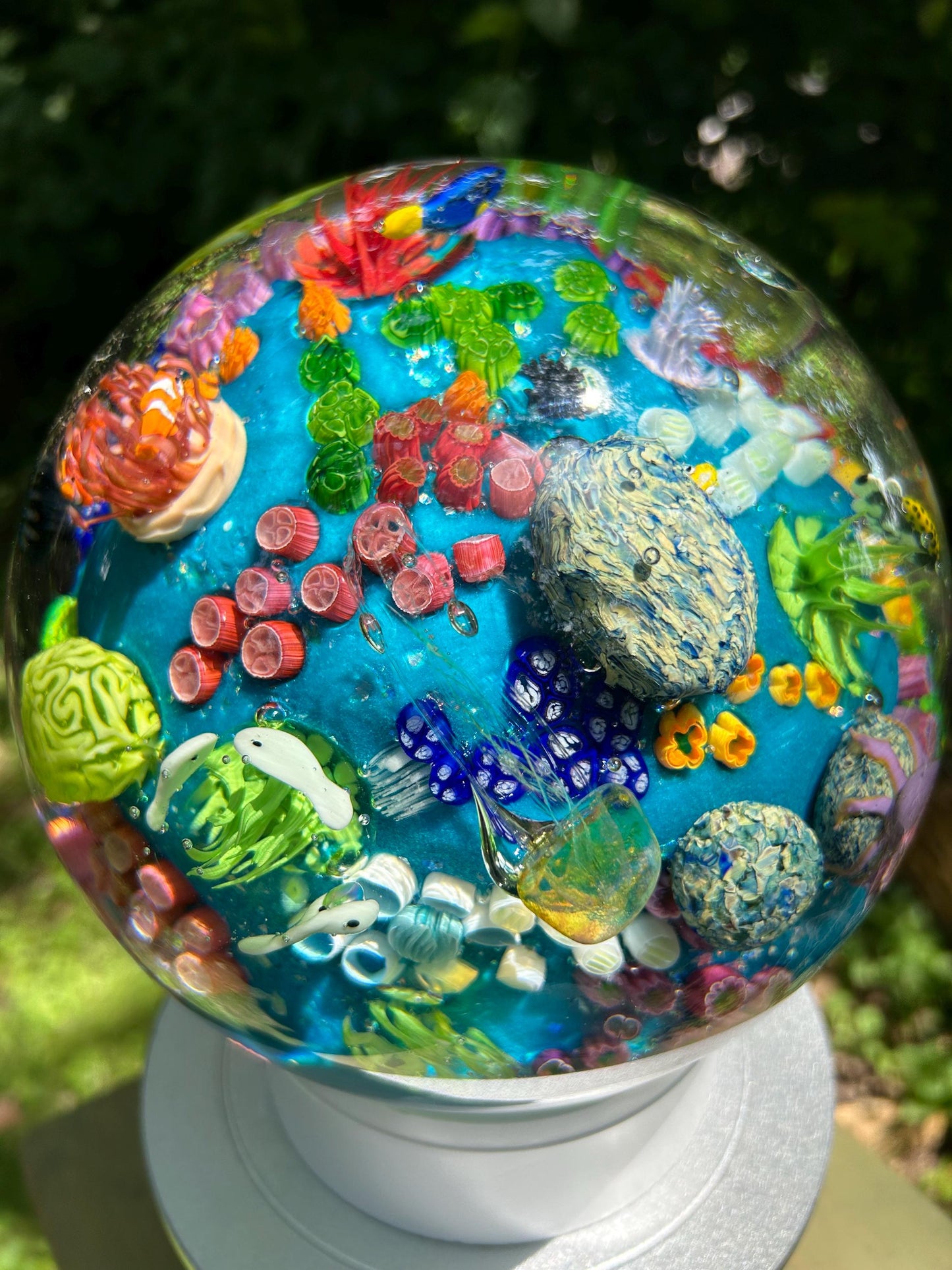 Large Glass Ocean Orb
