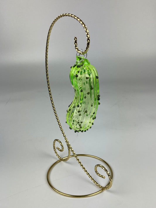 Uranium Glass Pickle ornament